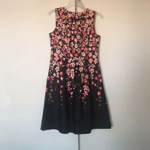 Size 12 Talbots pink flowered dress